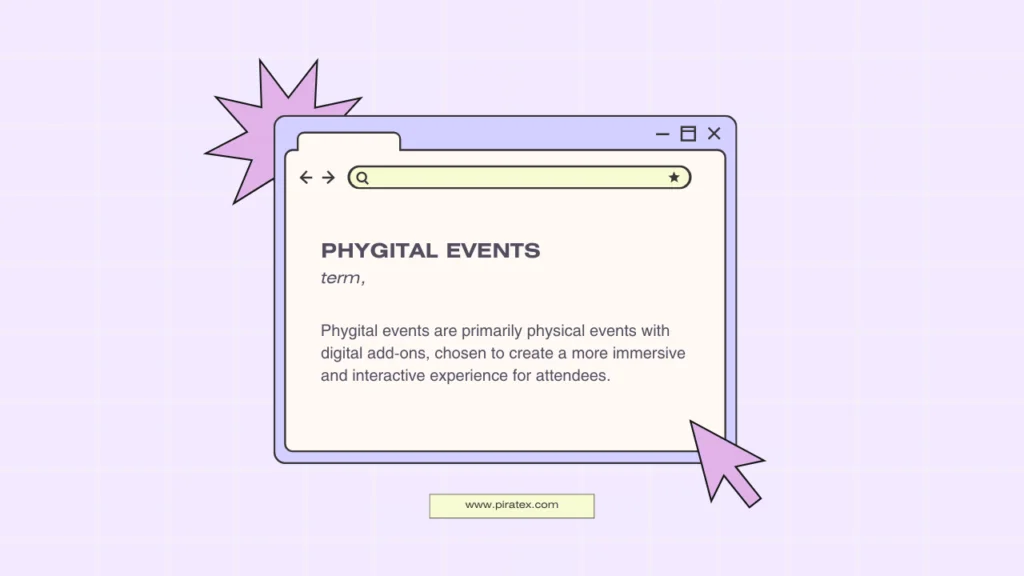 visual of the definition of phygital events